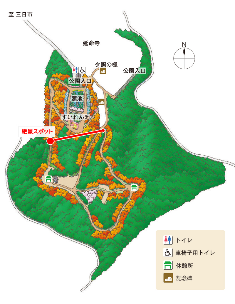 延命寺付近の地図