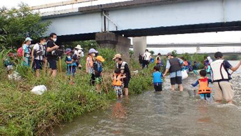 Family Nature Program 2021石川中流での魚とり観察会①
