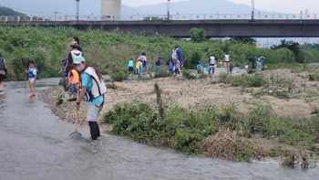 Family Nature Program 2021石川中流での魚とり観察会①