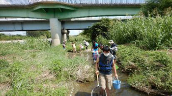 Family Nature Program 2021石川中流での魚とり観察会②
