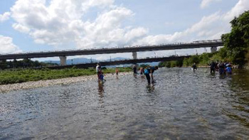 Family Nature Program 2021石川中流での魚とり観察会②