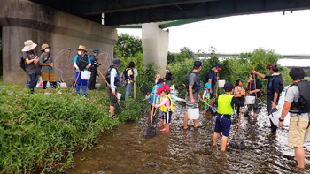 Family Nature Program 2022石川中流での魚とり観察会③