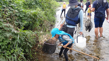 Family Nature Program 2022石川中流での魚とり観察会③