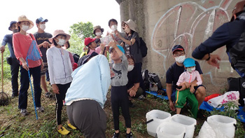 Family Nature Program 2022石川中流での魚とり観察会③