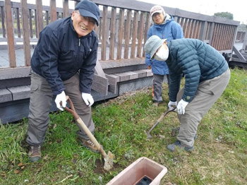 「石川自然クラブ」石川の希少種を守る！自然ボランティア ：修景池に移動して