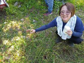 ミゾコウジュが顔を出しました
