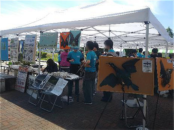 「はびフェス」の石川河川公園ブース