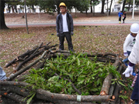 レッツ久宝探検隊「樹木の間伐伐採と虫の寝床作り」11月23日