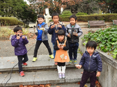 レッツ久宝探検隊「花の道で木を切ってみよう」11月26日