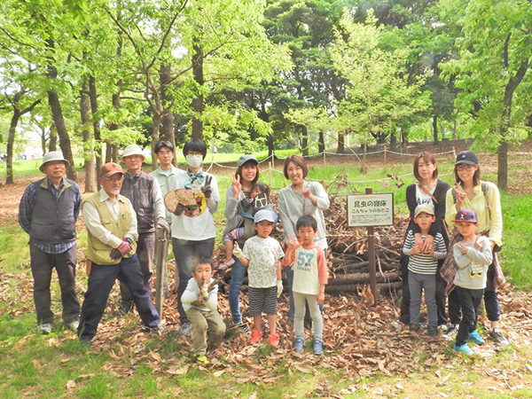 春の野草観察会 と カブトムシの調査（レッツ久宝探検隊）