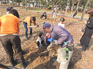 2月24日（日）『レッツ久宝探検隊』植樹活動