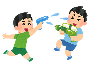 打ち水大作戦イメージイラスト