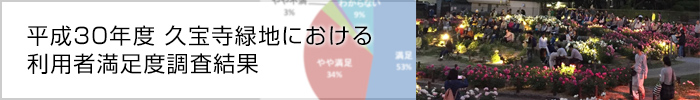 平成30年度 久宝寺緑地における利用者満足度調査結果