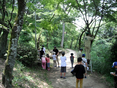 “駅前子ども教室”竹筒トラップをつくろう