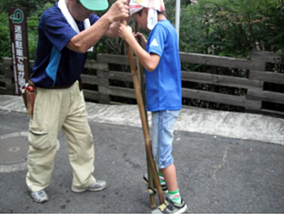 “駅前子ども教室” 竹であそぼう