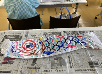 子供達が作ったこいのぼり