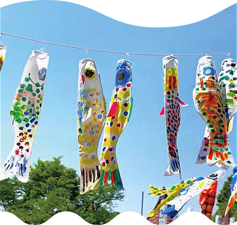 みんなで作ったこいのぼり