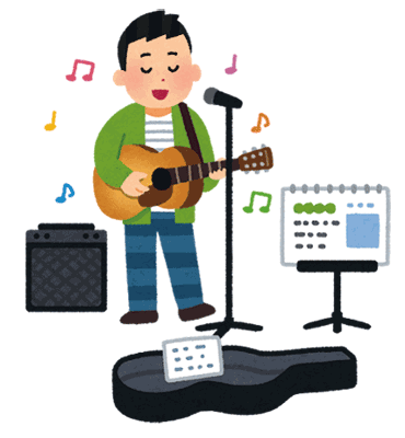 ライブしてるイラスト
