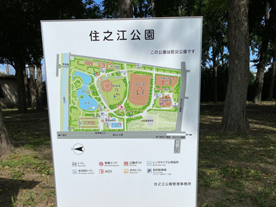 新公園案内板設置しました