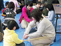 親子しめ縄づくり（住吉公園）