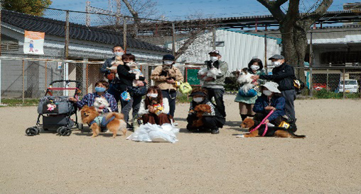 わんわんゴミ拾い in 住吉公園