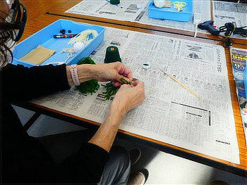 帽子と髪の毛は毛糸で作成