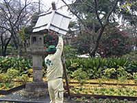 提灯の建て込み(住吉公園) 提灯の建て込み(住吉公園)